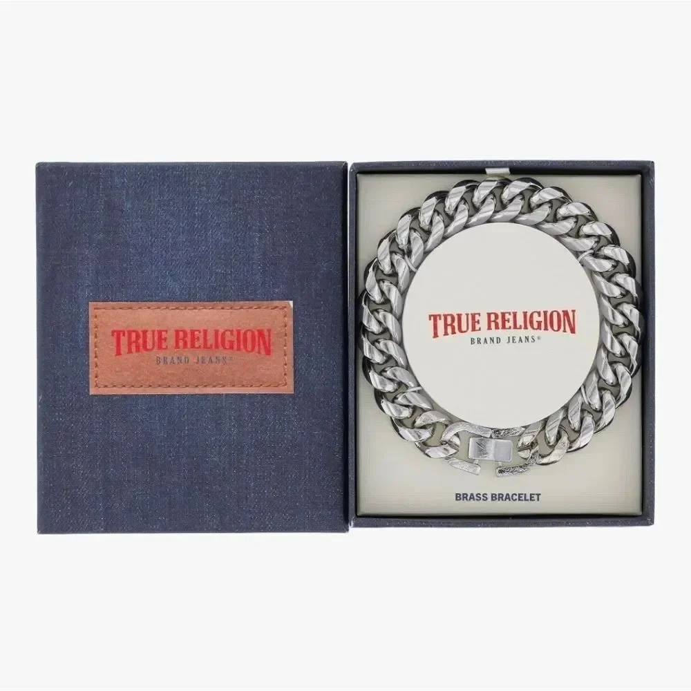 💬🔸️🅰️NIB True Religion Cuban Chain Unisex Bracelet